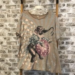 Magnolia Pearl Elephant Tee in Fun House